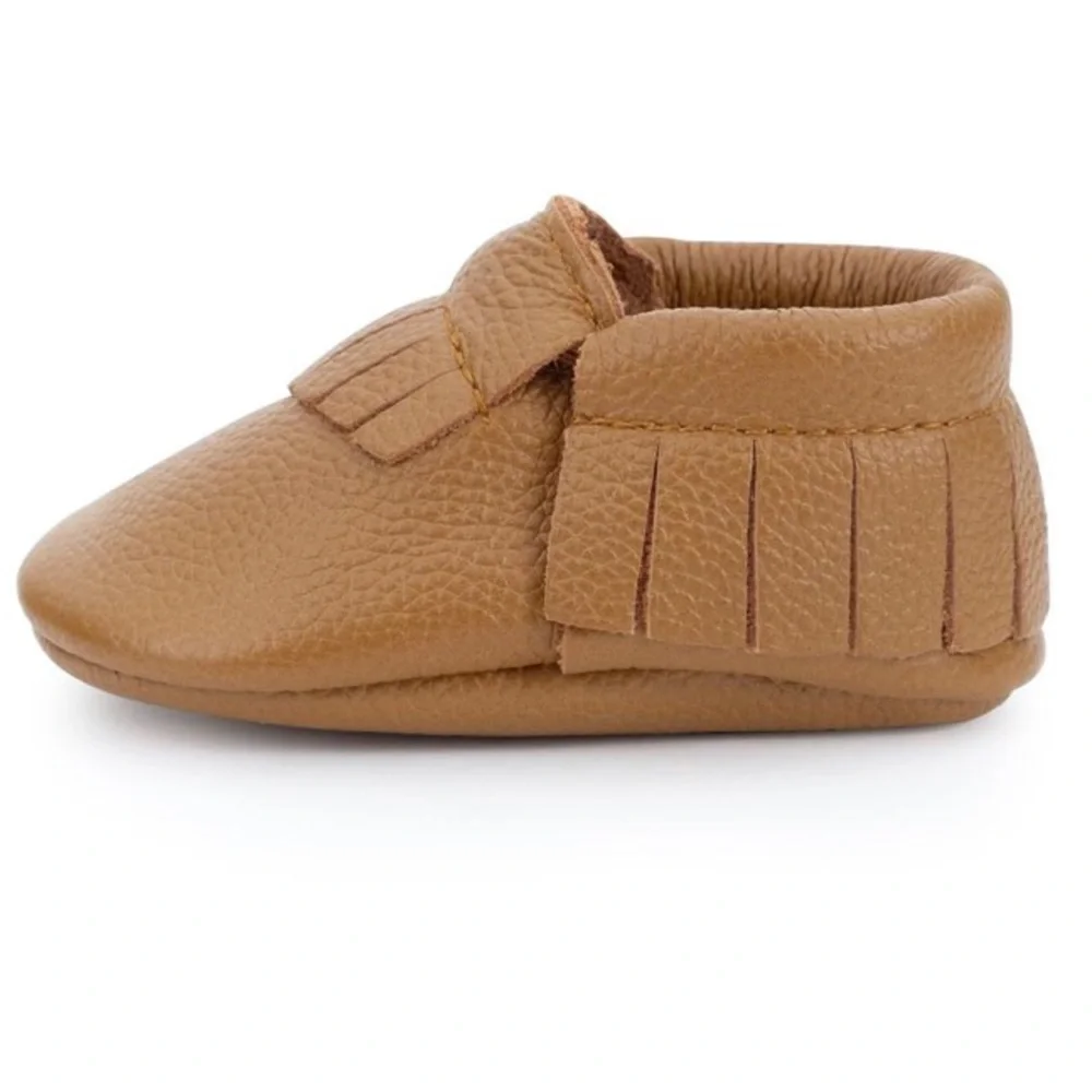 Baby Mocassins Leather Crib Shoes